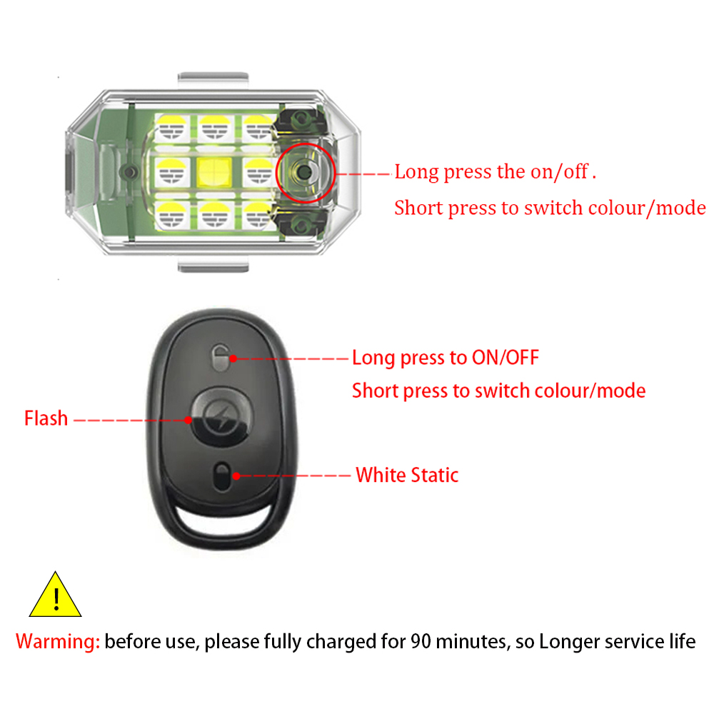 1/2/4 шт. беспроводной светоди – обзор и цена Drone Beacon Light